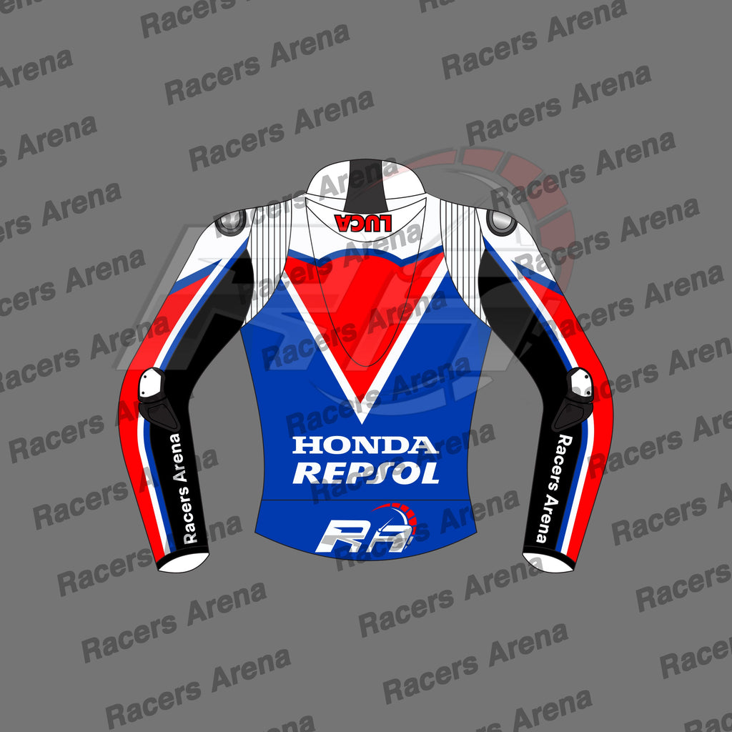 Luca Mrini Honda Repsol British GP 2024 Motorcycle Leather Race Jacket