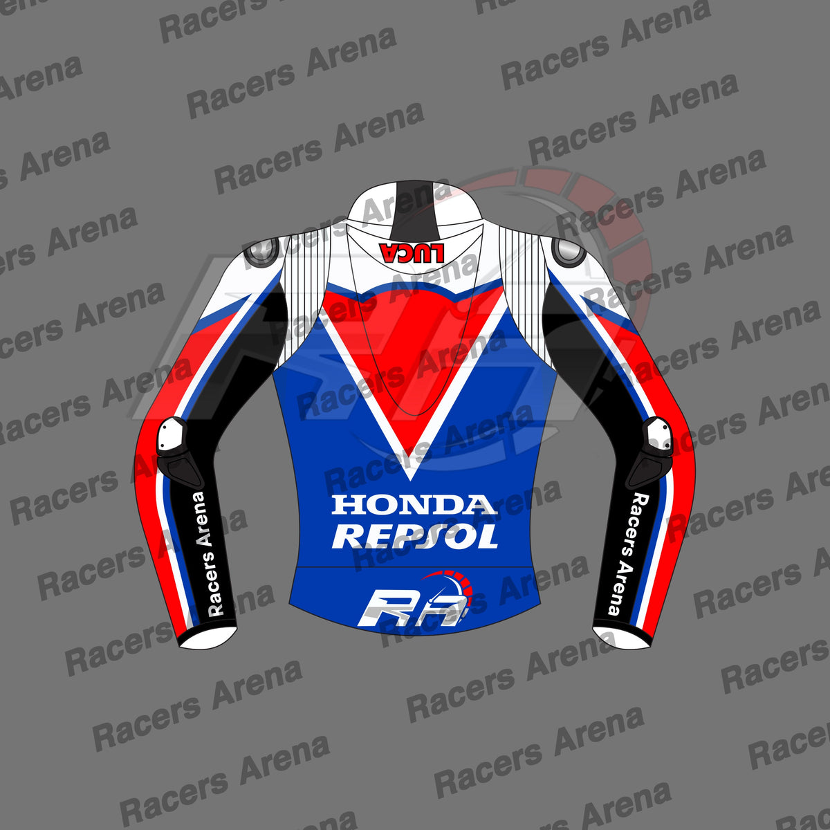 Luca Mrini Honda Repsol British GP 2024 Motorcycle Leather Race Jacket