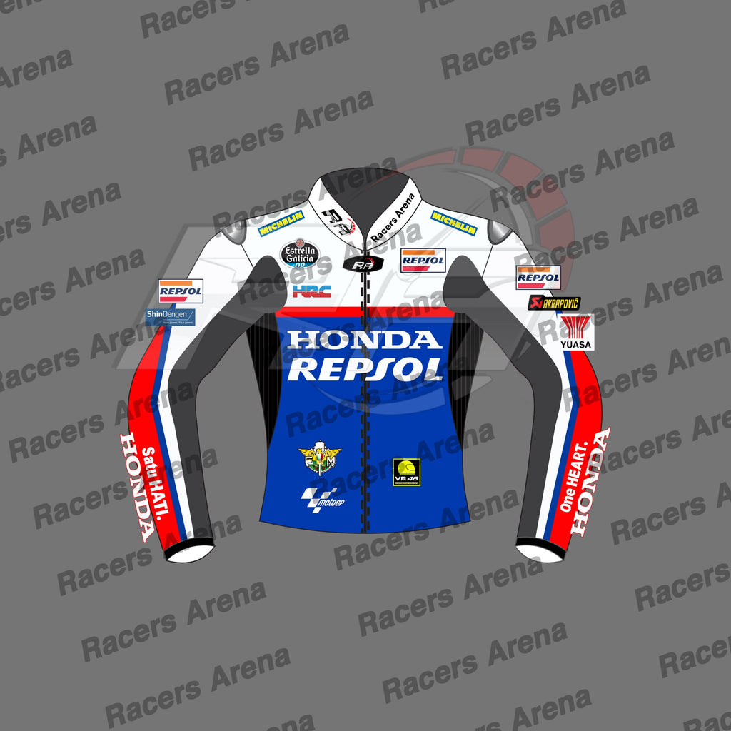 Luca Mrini Honda Repsol British GP 2024 Motorcycle Leather Race Jacket