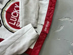 Lucky Strike Motorcycle Racing Streetwear Casual Leather Biker Jacket