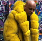 Yellow Long Fox Coat