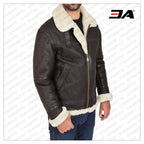 Men B3 Sheepskin Leather Jacket