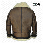 Men Brown B3 Aviator Shearling Jacket