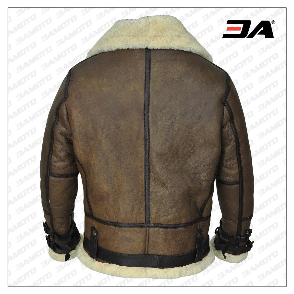 Men Brown B3 Aviator Shearling Jacket