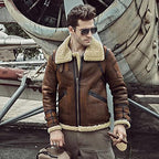 Men’s Flight Aviator B3 Shearling Leather Jacket