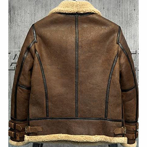 Men’s Flight Aviator B3 Shearling Leather Jacket