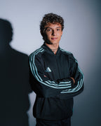 Mens Las Vegas Track Top Black/Teal
