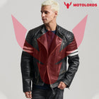 Black racing leather jacket 2024