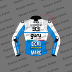 Marc Marquez Ducati British GP 2024 Motorcycle Race Leather Jacket
