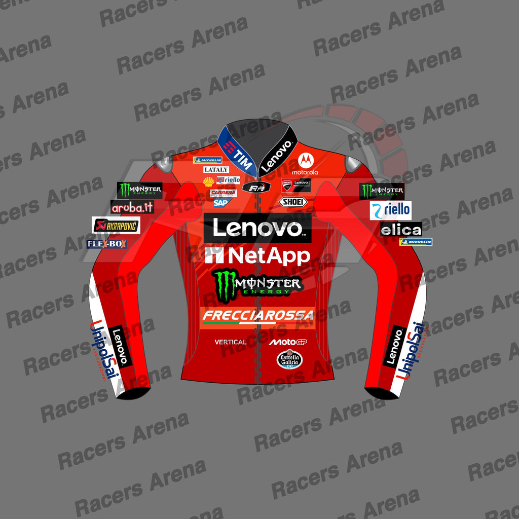 Marc Marquez MotoGP Ducati 2025 Motorcycle Leather Race Jacket