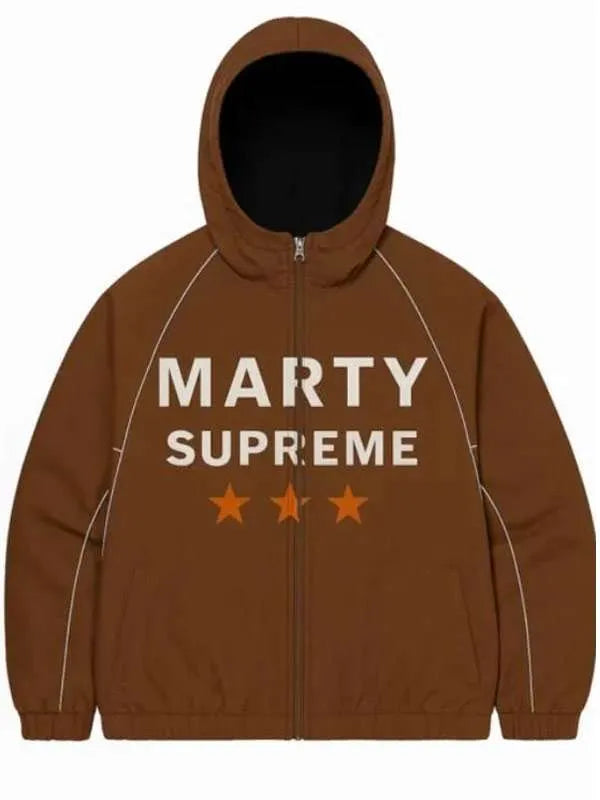 Marty Supreme Timothee Chalamet Brown Jacket
