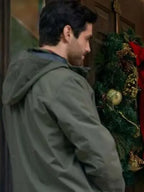 Matthew Daddario A Bills Love Story 2025 Green Hooded Jacket