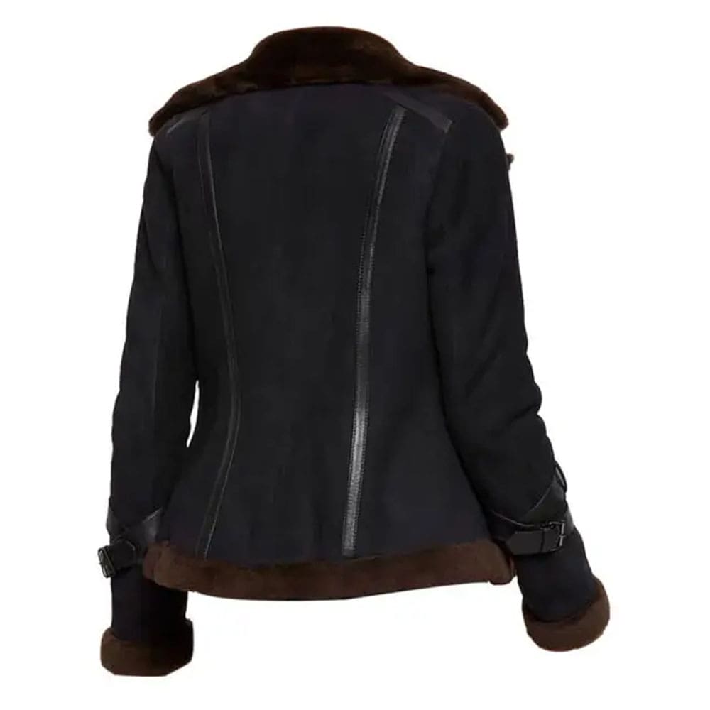 Meghan Aviator Bomber Fur Jacket