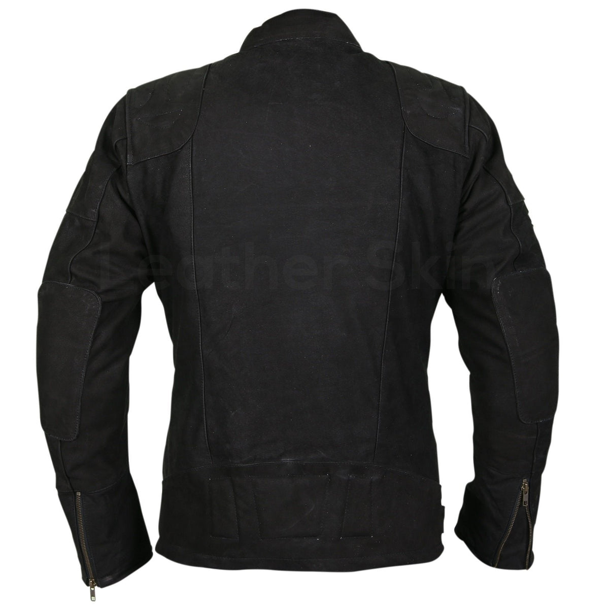 Men’s White Western Cowboy Suede Leather Jacket - Fringe Details
