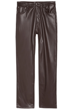 Men's Dark Brown Leather Pants