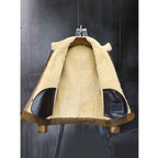Men RAF B3 Flight Bomber Shearling Sheepskin Retro Aviator Leather Jacket