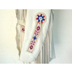 White Cowboy Genuine Leather Jacket - Fringe Style