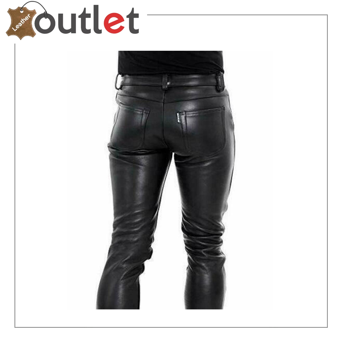 Men's Padded Leather Biker Pants | Genuine Leather Breeches & Trousers