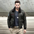 Fashion Men's B3 RAF Aviator Sheepskin Shearling Leather Bomber Jacket