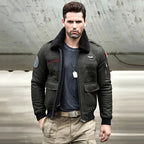 Fashion Men's B3 RAF Aviator Sheepskin Shearling Leather Bomber Jacket