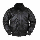 Men's Black Pilot Leather Bomber Jacket