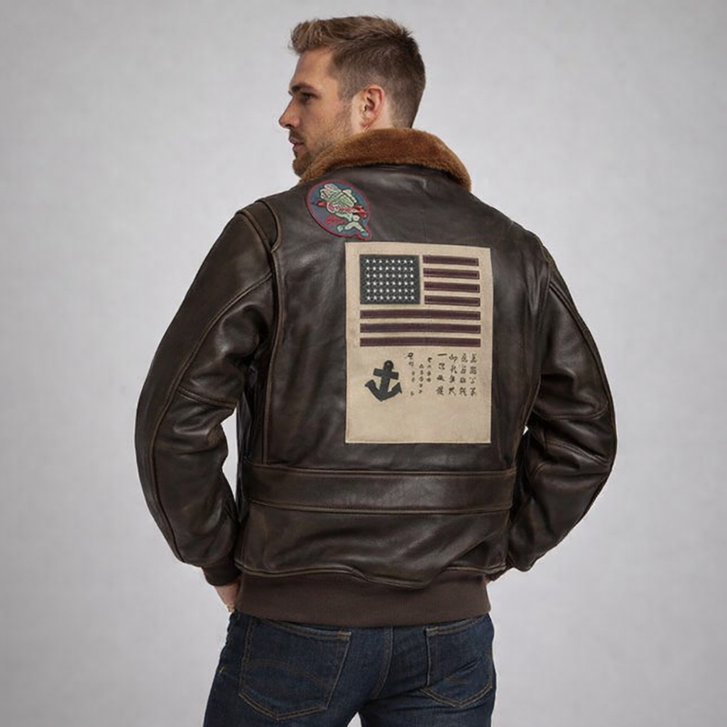 Men’s Classic A2 Flight Leather Jacket