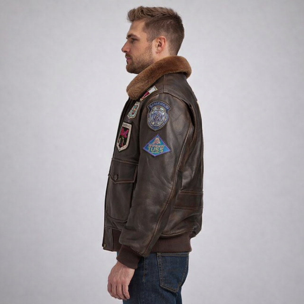 Men’s Classic A2 Flight Leather Jacket