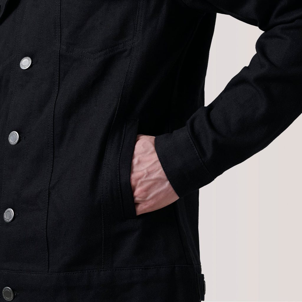 Conard Black Denim Trucker Jacket