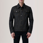 Conard Faded Black Denim Trucker Jacket