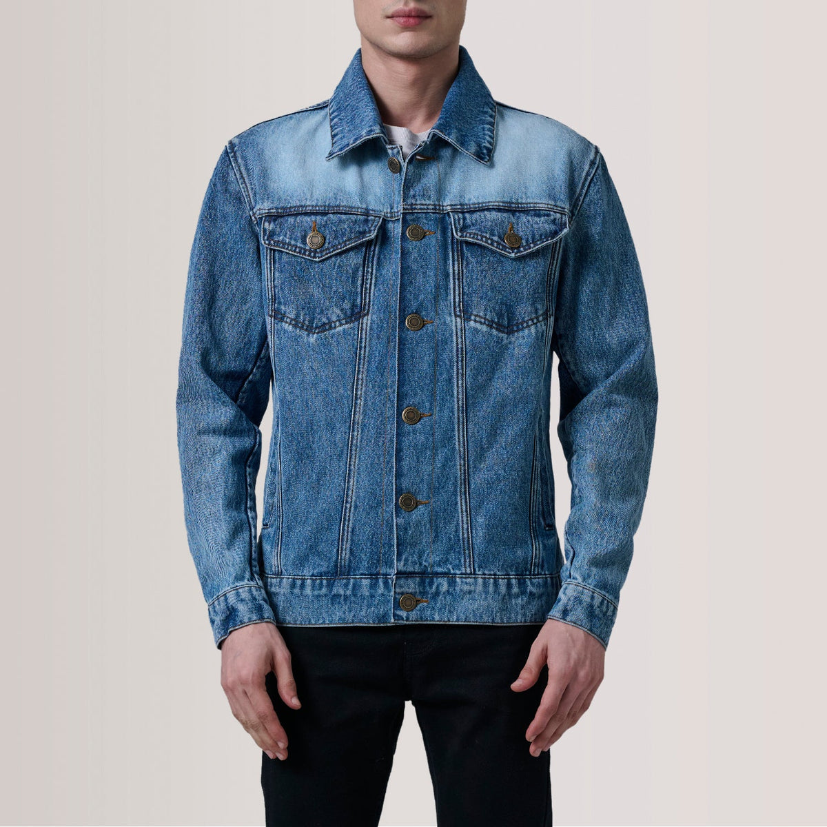 Conard Ice Blue Denim Trucker Jacket