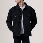 Eddie Black Oversized Denim Trucker Jacket