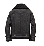 Men’s Flight B3 Aviator Shearling Bomber Jacket by Avanzar