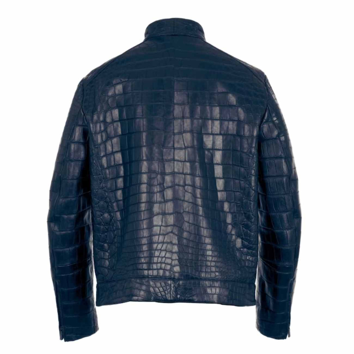 Men's Genuine Cowhide Crocodile Print Jacket