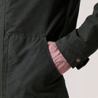 Marlo Olive Canvas Hooded Work Jacket