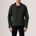 Marlo Olive Canvas Hooded Work Jacket