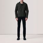 Marlo Olive Canvas Hooded Work Jacket
