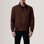 Morrison Brown Canvas Bomber Jacket