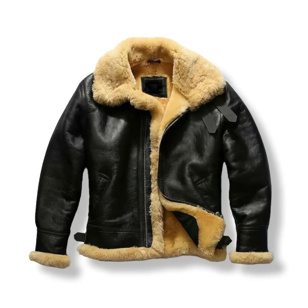 Men's RAF Bomber B3 Pilot Leather Jacket