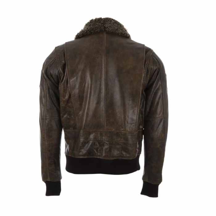 Men's Real Leather Pilot Flight Leather Jacket