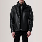 Sean Black Leather Classic Jacket