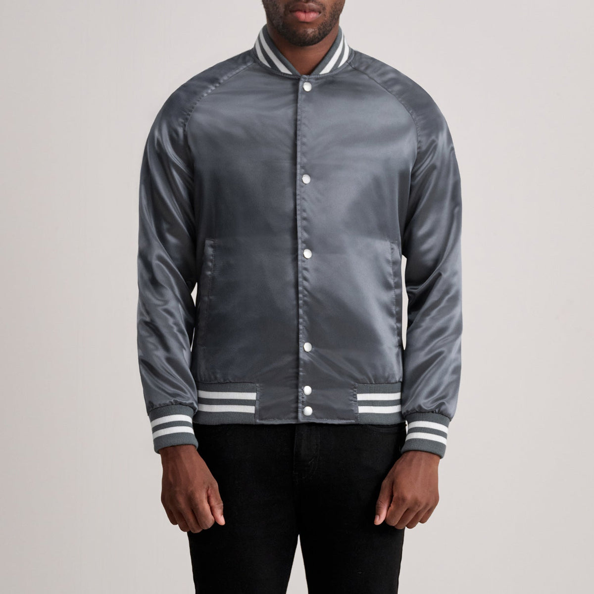 Xander Grey Varsity Jacket