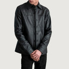 Bronco Black Leather Shirt