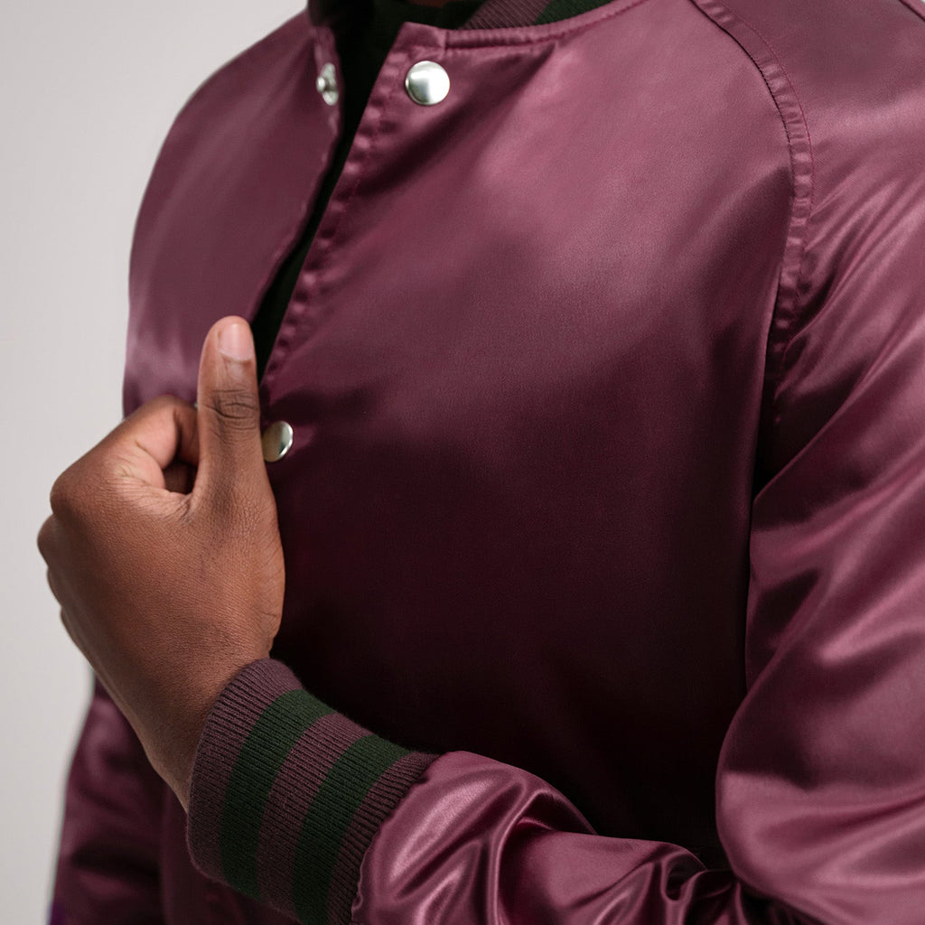 Xander Maroon Varsity Jacket