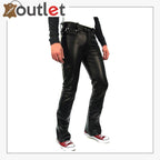 Mens Black Leather Pants | Real Aniline Leather – Leather Outlet