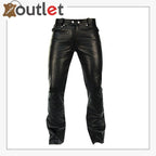 Mens Black Leather Pants | Real Aniline Leather – Leather Outlet