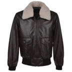 Men's Bomber Leather Flight Jacket Avanzar Leather Exclusive