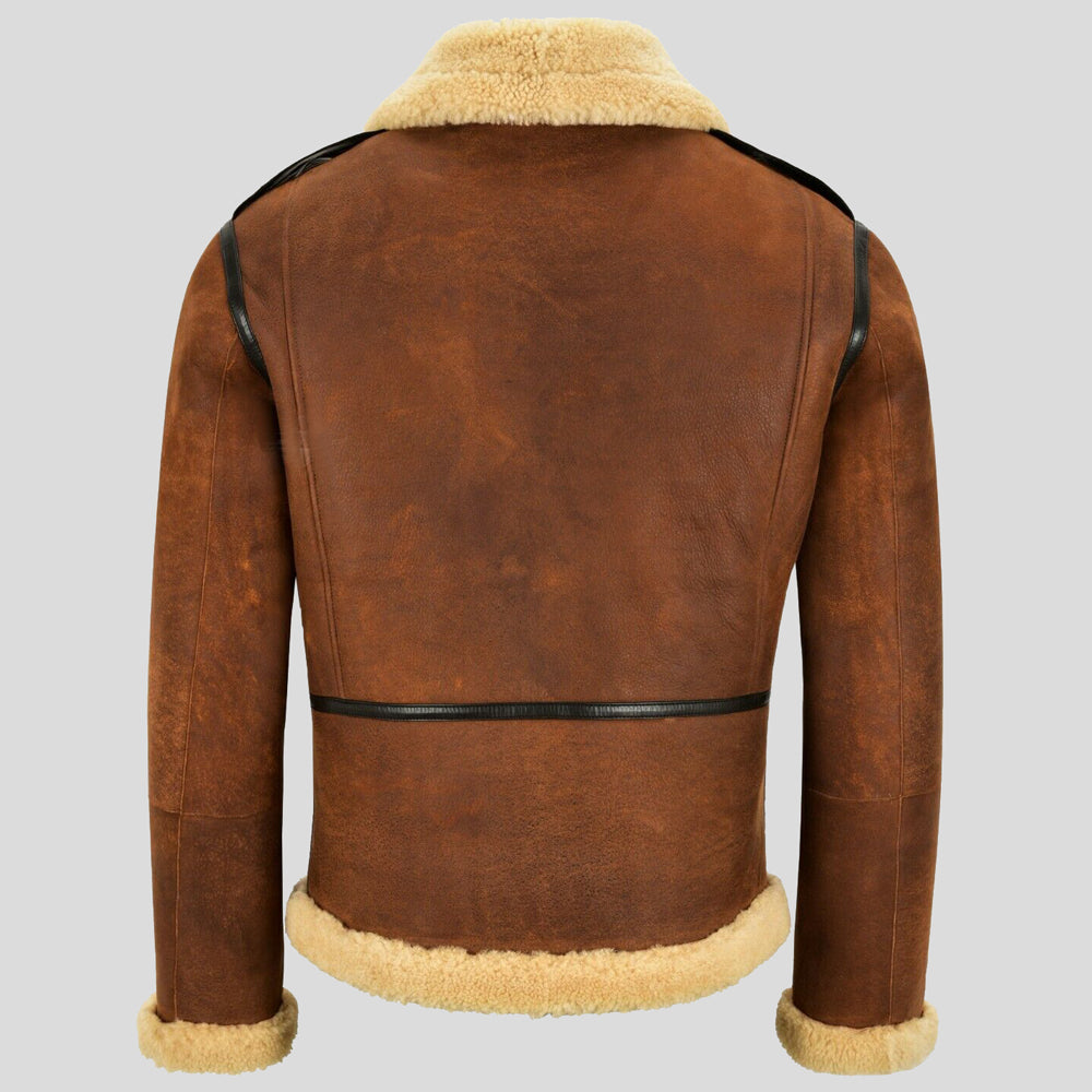 Mens B-6 Shearling Bomber Jacket