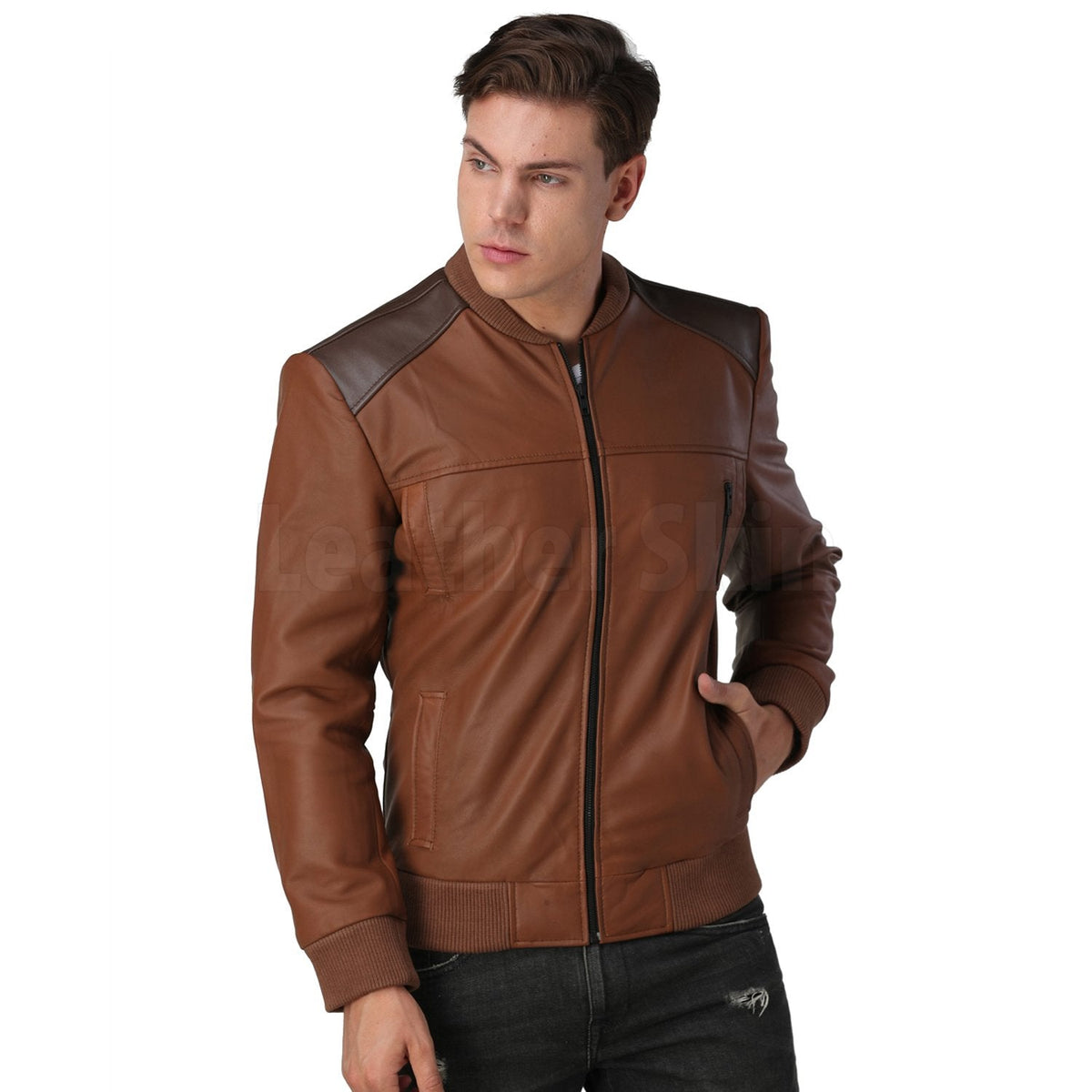 Men’s Brown Leather Jacket