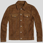 Men’s Brown Suede Leather Rider Jacket – Bold & Stylish Avanzar Leather