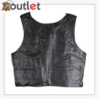 Mens Style Leather Motorcycle Vest